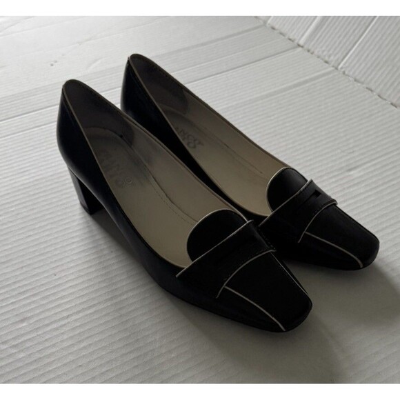 Franco Sarto Julia Black Pumps with Block Heel Women’s Size 6.5 - Picture 6 of 15